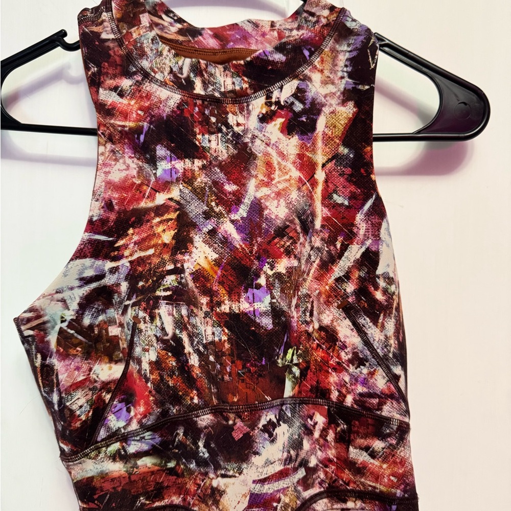 Abstract Multicolor Women's Top